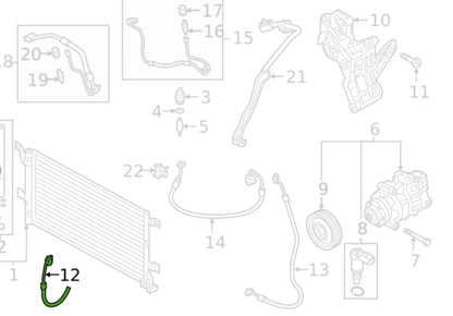 NEW AUDI RS5 SPORTBACK F5A COOLANT HOSE PIPE 8W0816721BE ORIGINAL