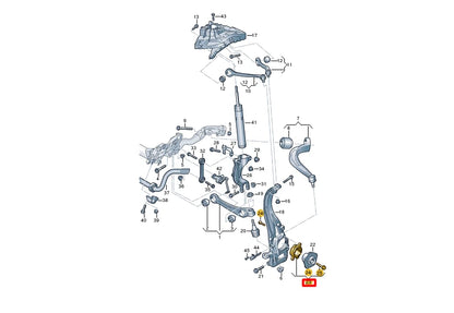 NEW AUDI Q7 4M FRONT AXLE WHEEL BEARING 4M0407625D ORIGINAL
