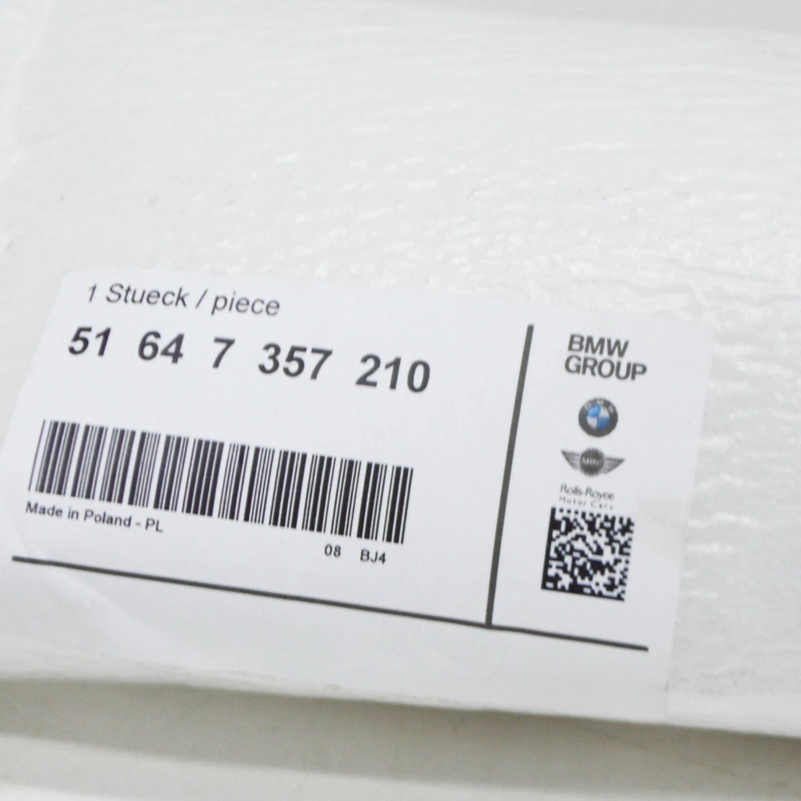 NEW BMW 7 G12 FRONT TOP UPPER CONNECTION 51647357210 ORIGINAL