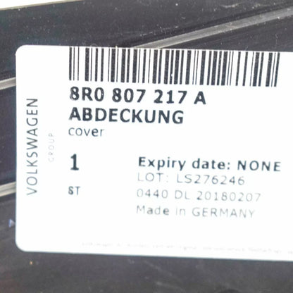 NEW AUDI Q5 FRONT BUMPER GRILLE LOWER COVER 8R 8R0807217A 2015