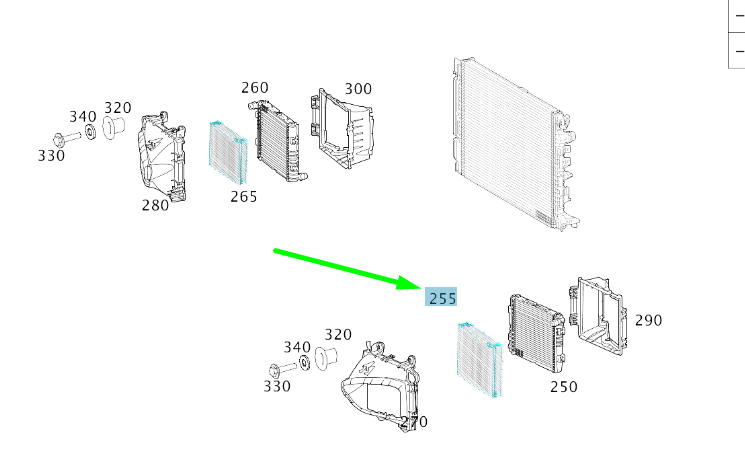 NEW MERCEDES-BENZ AMG GT C190 RADIATOR PROTECTION GRILLE A0995030200 ORIGINAL