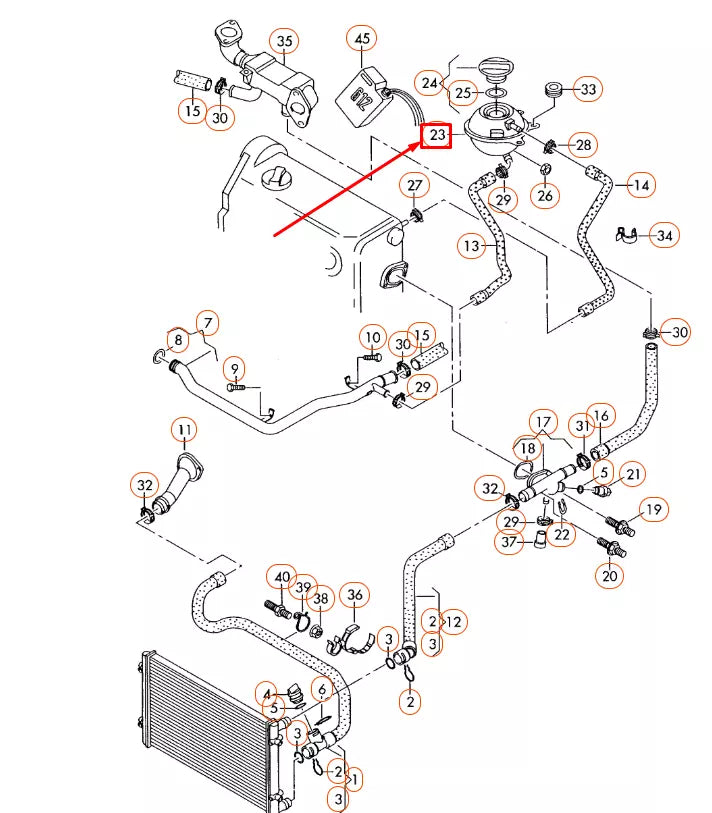 NEW AUDI A2 8Z COOLANT EXPANSION TANK 8Z0121407A
