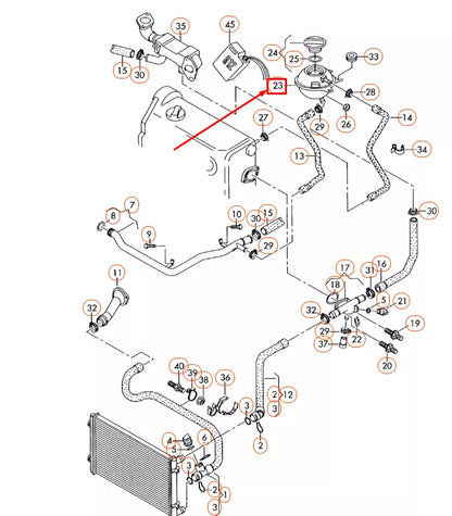 NEW AUDI A2 8Z COOLANT EXPANSION TANK 8Z0121407A