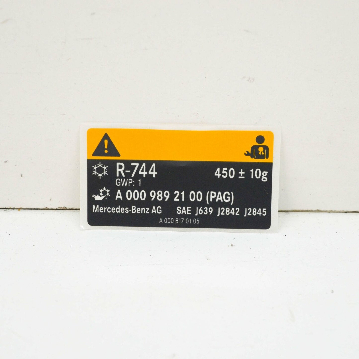 NEW MERCEDES-BENZ S W222 INFORMATION LABEL A0008170105 ORIGINAL