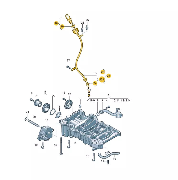 NEW AUDI A4 8K B8 ENGINE OIL DISPSTICK 03L115607AA