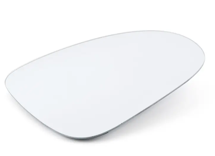 new volkswagen touareg 7p front right door mirror glass 7p6857522d original
