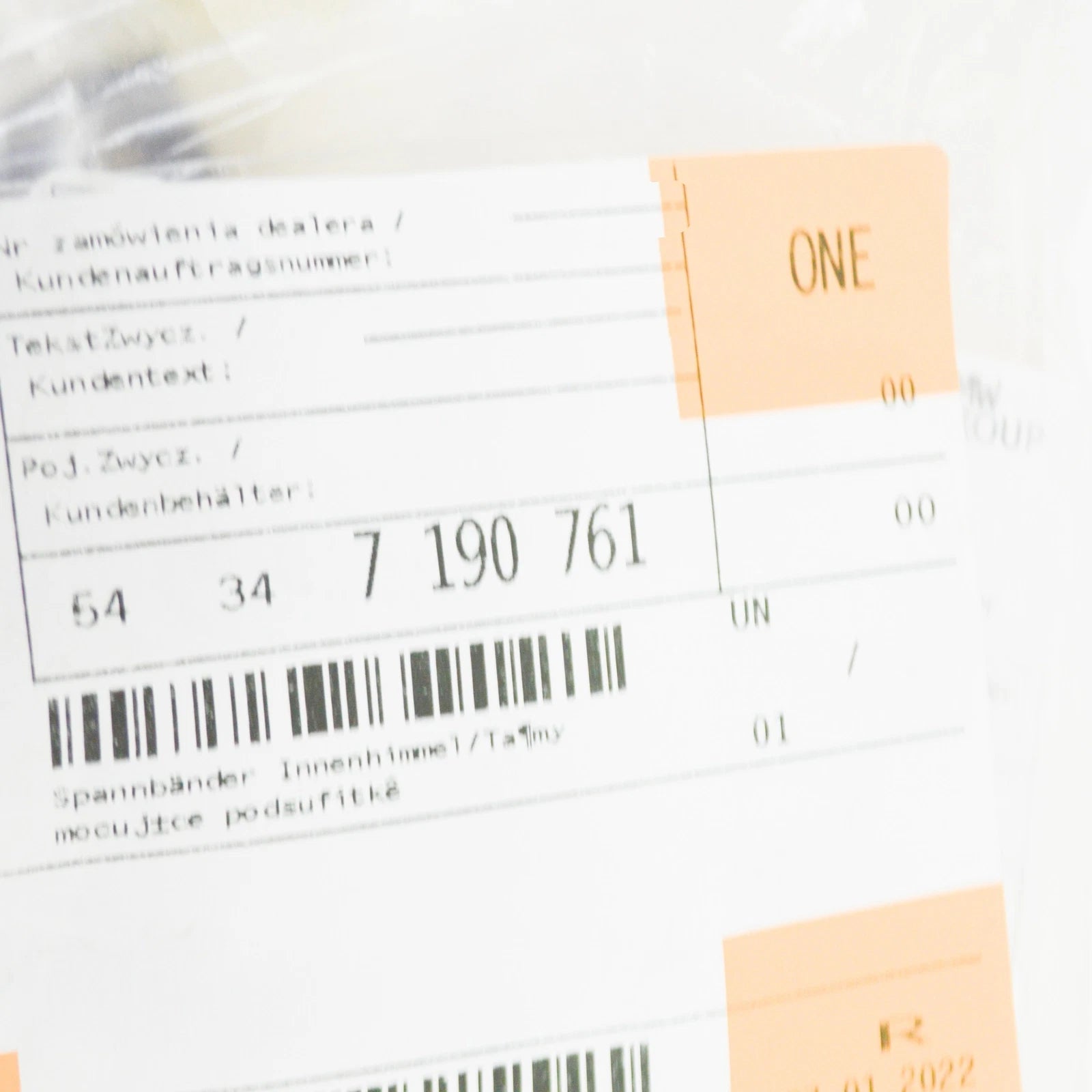 NEW BMW 1 E88 ROOFLINER CLAMPING BANDS 54347190761 7190761 ORIGINAL