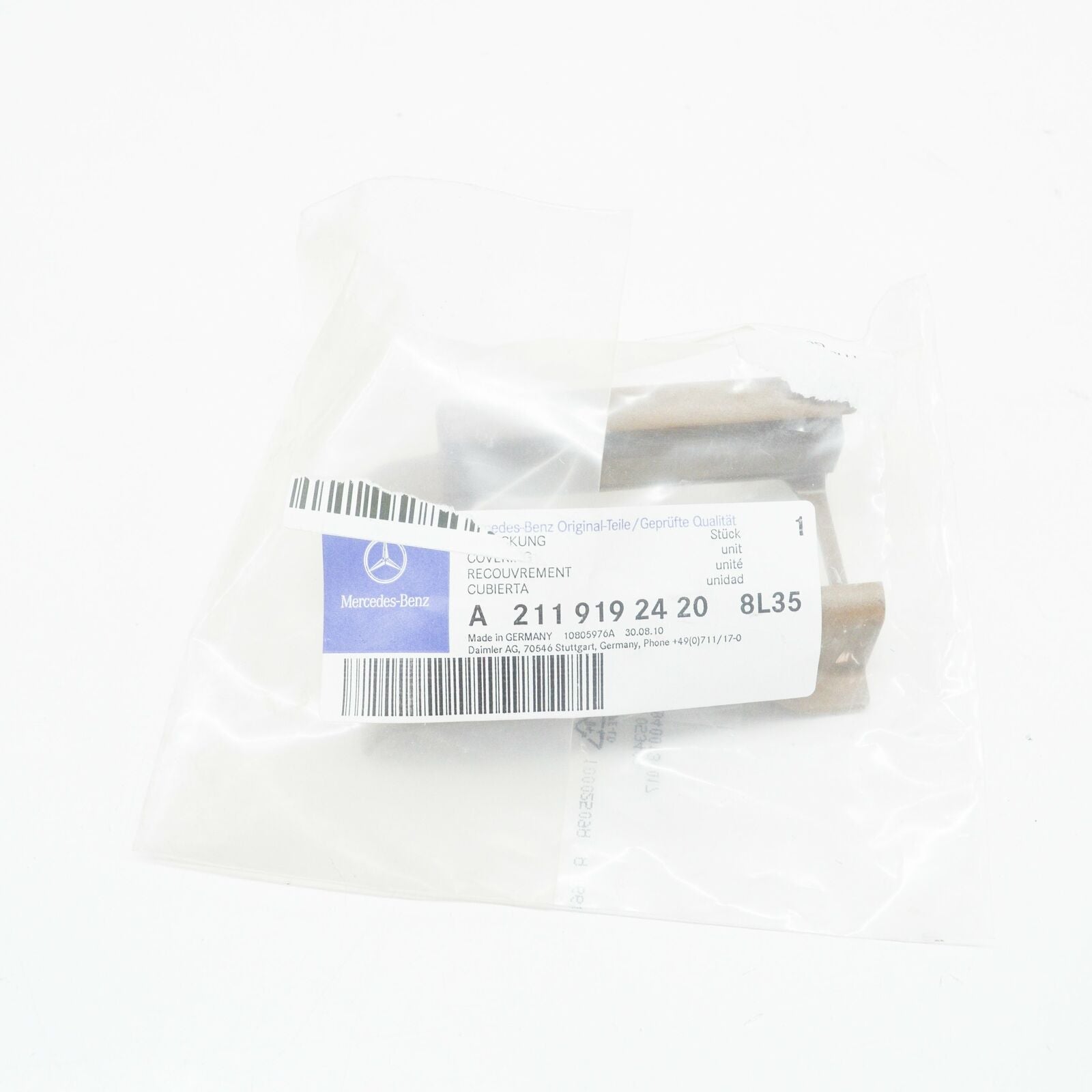 NEW MB E W211 FRONT RIGHT SEAT OUTSIDE FRONT COVER A21191924208L35 ORIGINAL