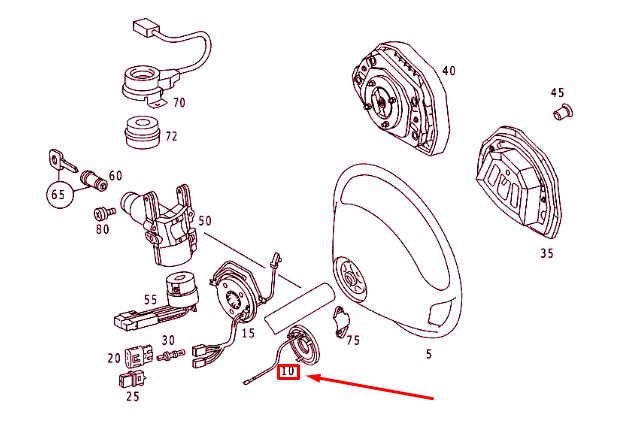 NEW MERCEDES-BENZ SPRINTER 903 STEERING WHEEL CONTACT RING A9014640228 ORIGINAL