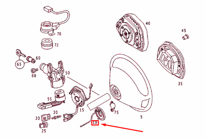 NEW MERCEDES-BENZ SPRINTER 903 STEERING WHEEL CONTACT RING A9014640228 ORIGINAL