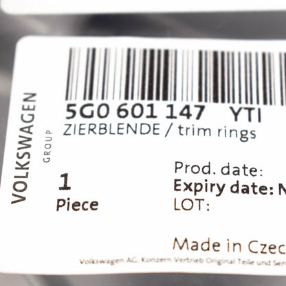 NEW VOLKSWAGEN GOLF MK7 WHEEL CENTRE STEEL HUB TRIM 1X 5G0601147YTI