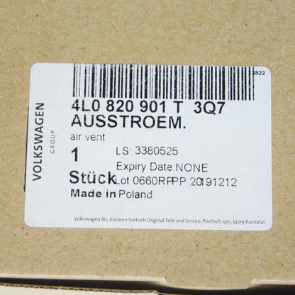 NEW AUDI Q7 4L FRONT LEFT DASHBOARD AIR VENT DUCT 4L0820901T3Q7 ORIGINAL
