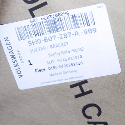 NEW VW GOLF CD MK8 FRONT BUMPER LICENSE PLATE BRACKET 5H0807287A9B9 ORIGINAL