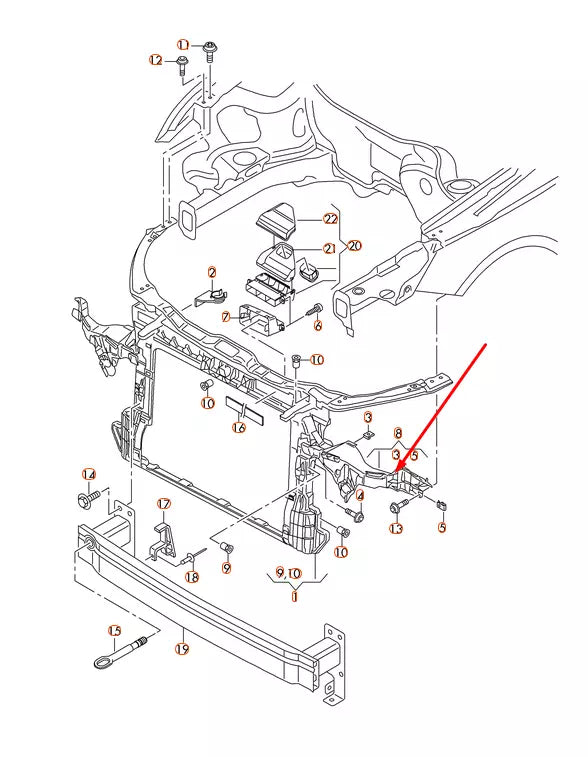 NEW AUDI A1 8X RIGHT HEADLIGHT BRACKET 8XA805608