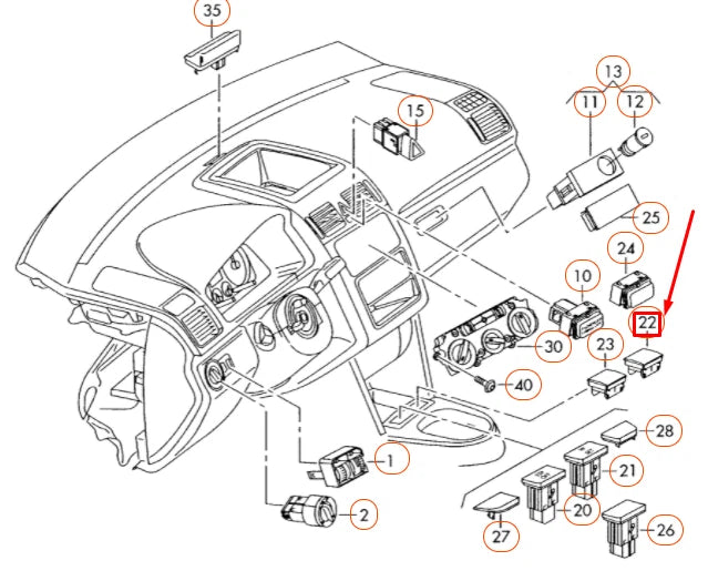 NEW VW GOLF 5K MK6 FRONT CENTRAL CONSOLE DUMMY COVER 1K0959623C3X1 ORIGINAL