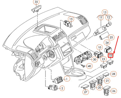 NEW VW GOLF 5K MK6 FRONT CENTRAL CONSOLE DUMMY COVER 1K0959623C3X1 ORIGINAL