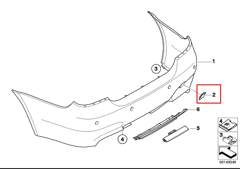 NEW BMW 5 M5 E60 REAR BUMPER TOW HOOK EYE COVER 51127898121 2007 ORIGINAL