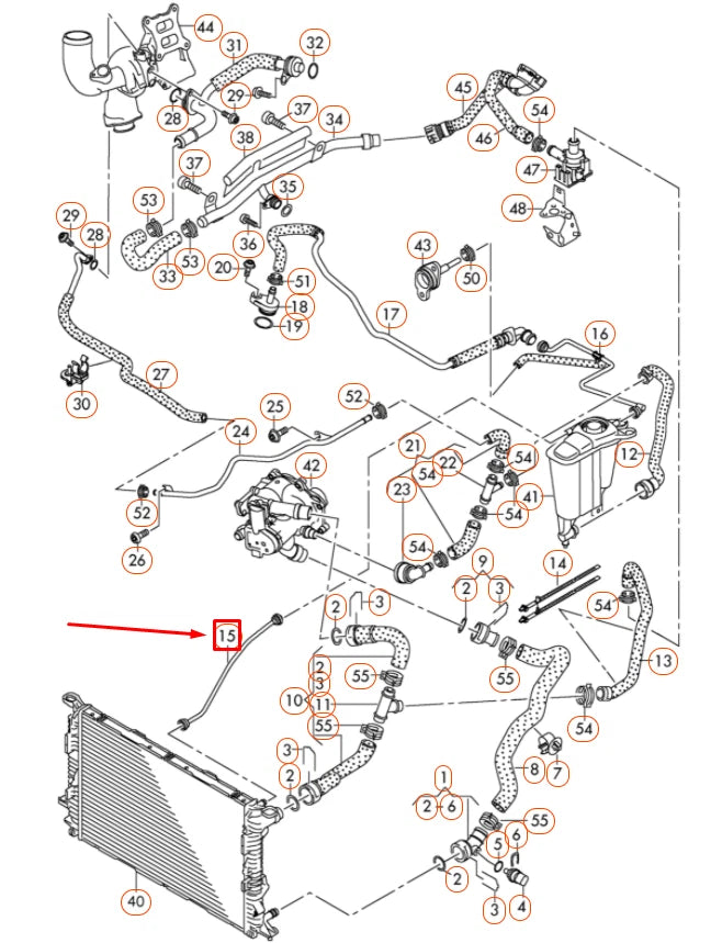NEW AUDI A4 B8 FRONT VENT HOSE 8K0121081BB ORIGINAL