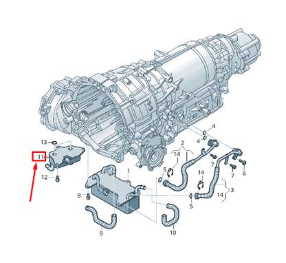 new audi a6 avant c7 gear oil cooler 4h0317021l original