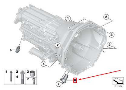 new bmw 7 e65, e66, e67 camshaft position sensor 7548995 13627548995 original