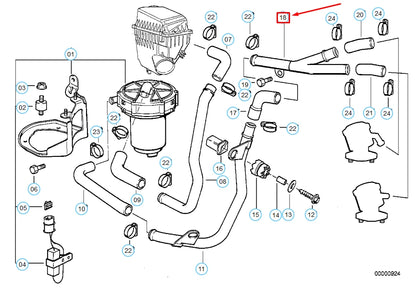 NEW BMW 7 E38 PRESSURE HOSE ASSEMBLY 11721704249 1704249 ORIGINAL