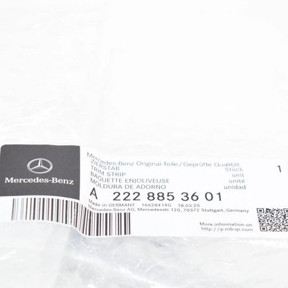 NEW MERCEDES-BENZ S-CLASS W222 FRONT BUMPER LEFT TOP TRIM A2228853601 ORIGINAL