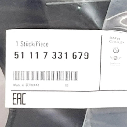 NEW BMW 5 GT F07 LEFT FOG LIGHT PARTLY CLOSED GRILLE 51117331679 2015 ORIGINAL