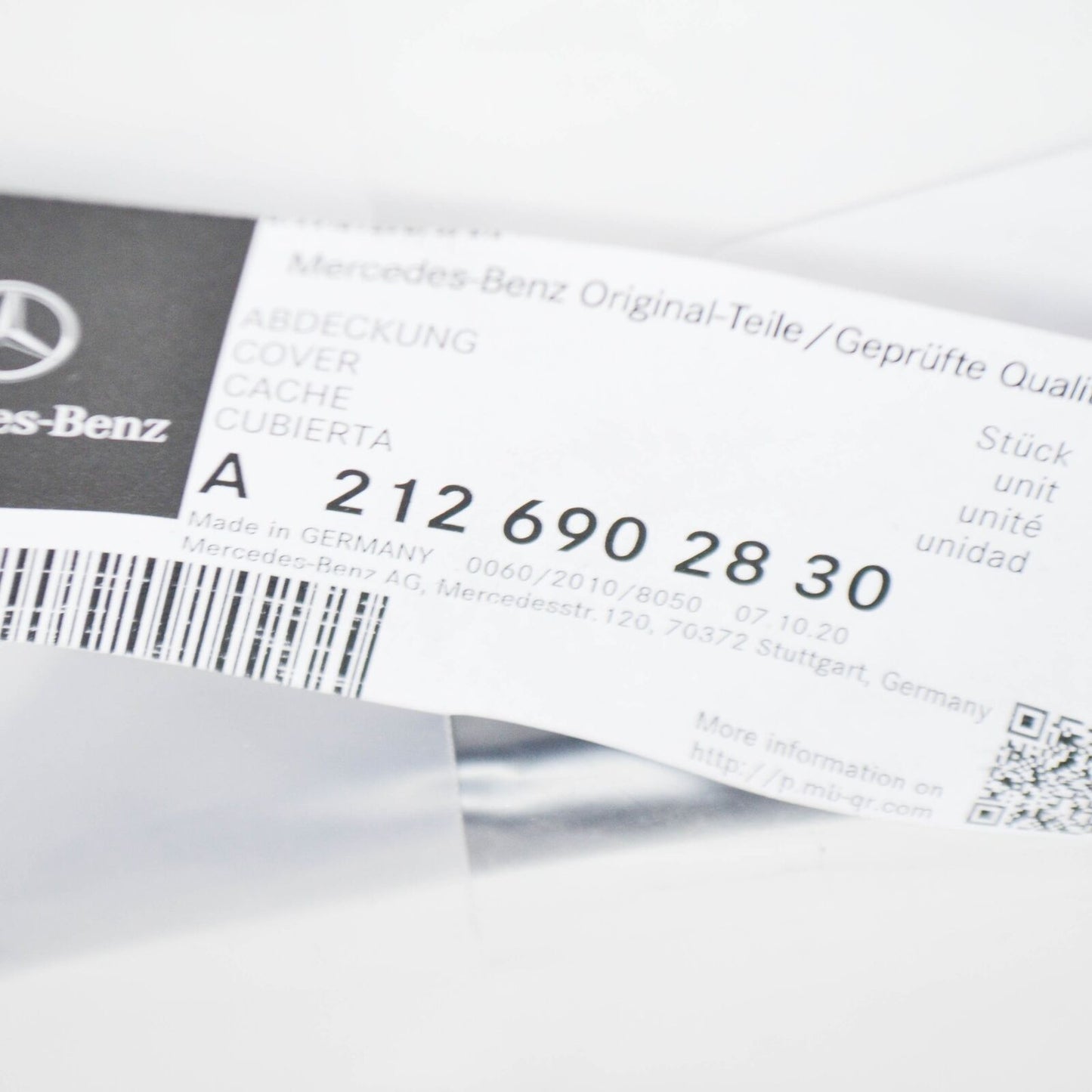 NEW MERCEDES-BENZ E W212 REAR BUMPER RIGHT WHEEL ARCH COVER A2126902830 ORIGINAL