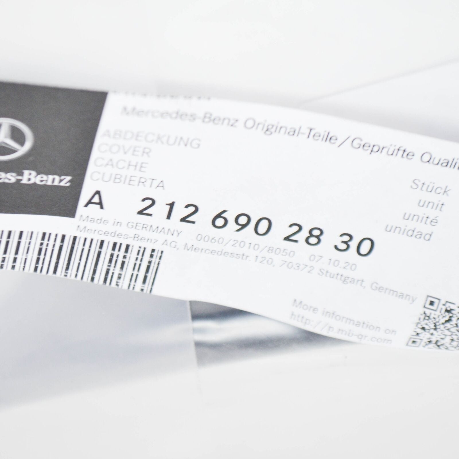 NEW MERCEDES-BENZ E W212 REAR BUMPER RIGHT WHEEL ARCH COVER A2126902830 ORIGINAL