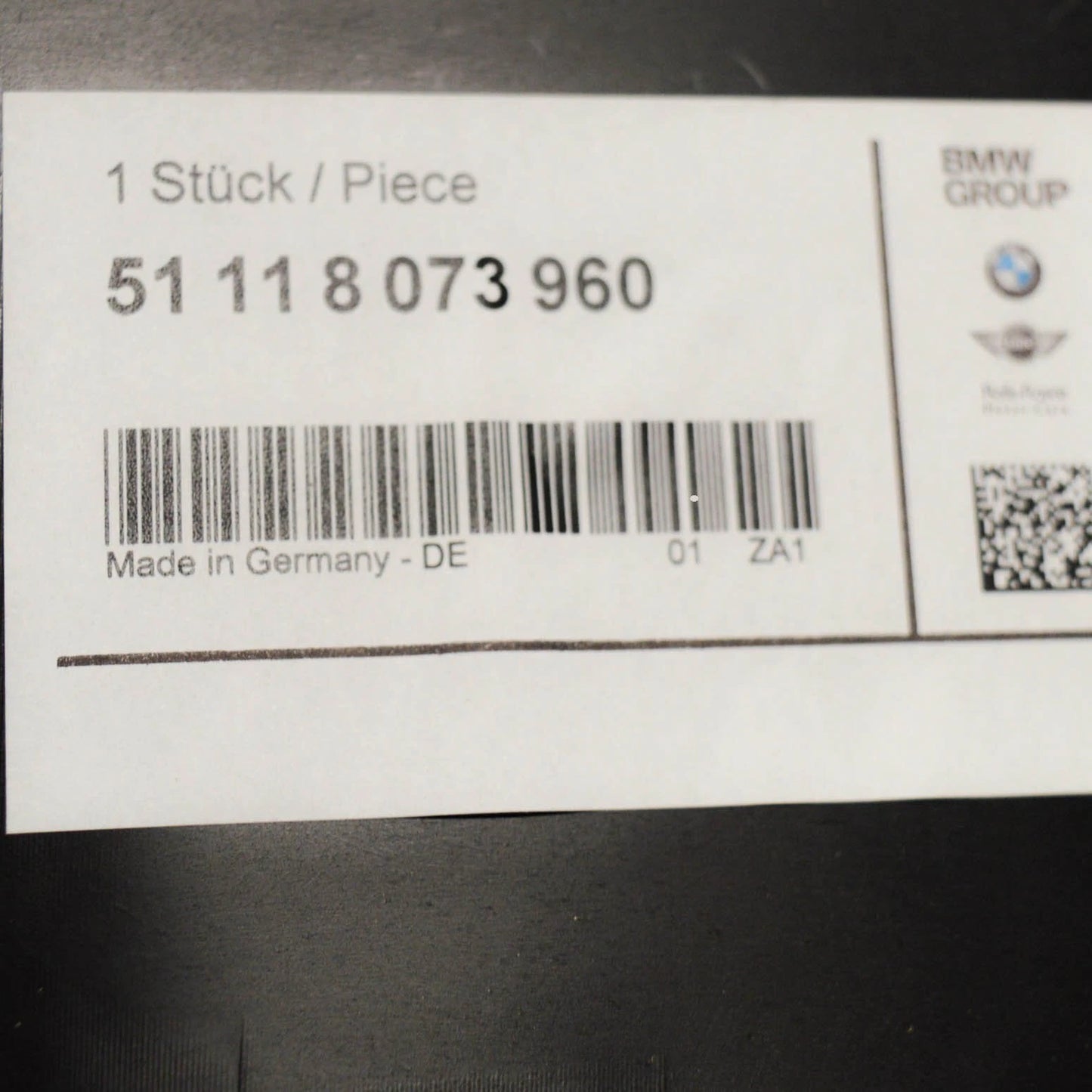 NEW BMW X1 F48 FRONT BUMPER RIGHT FOG LIGHT M FRAME 51118073960 ORIGINAL