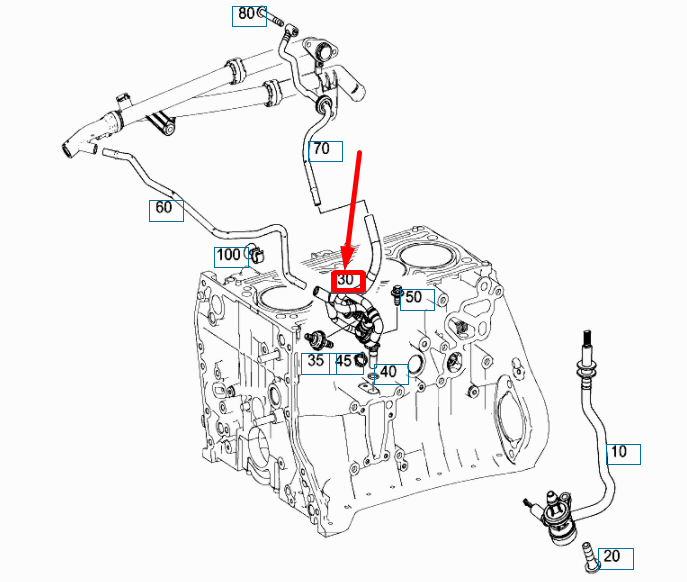 NEW MERCEDES-BENZ C W204 OIL DUCT BLEEDER VALVE A2710180729 ORIGINAL
