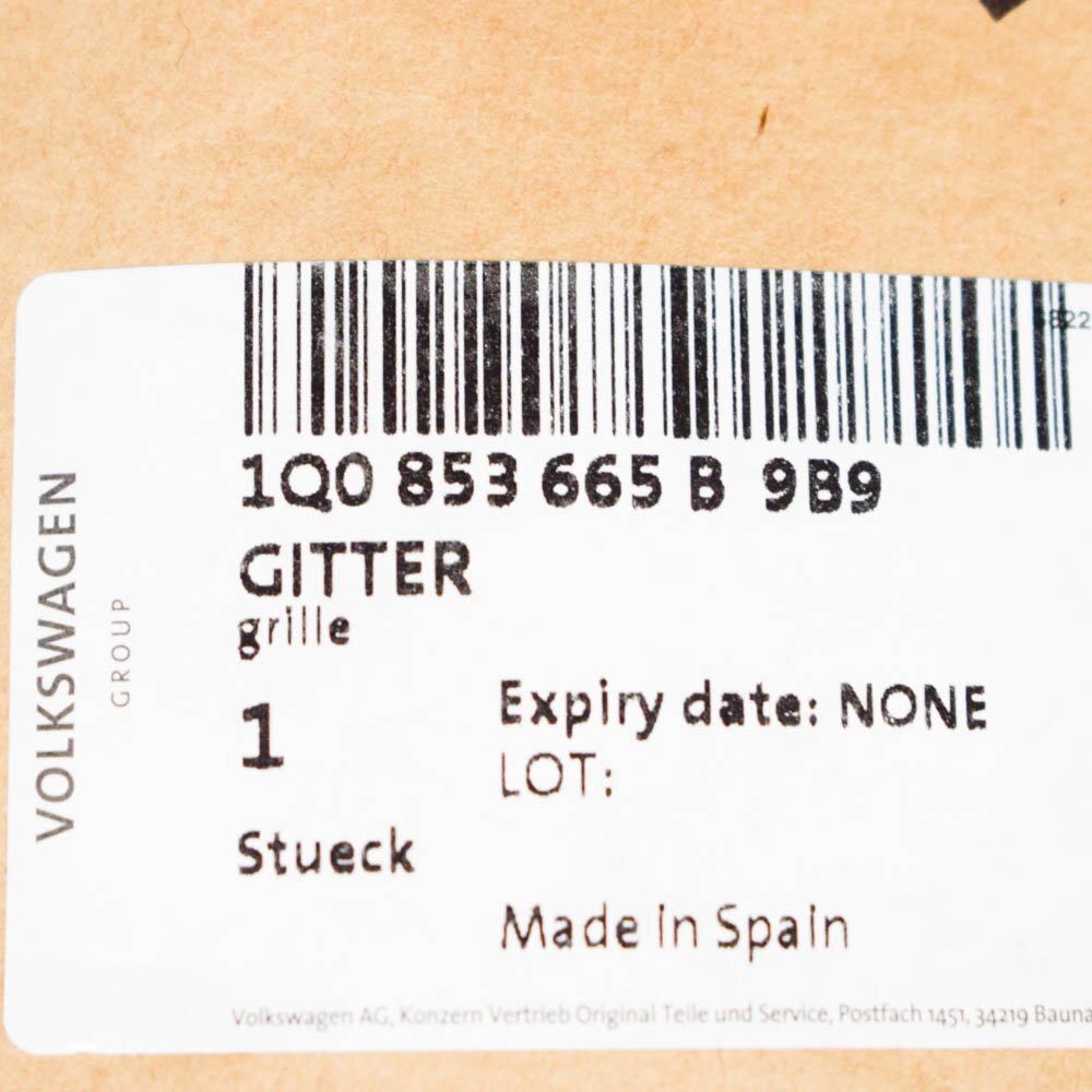 NEW VOLKSWAGEN EOS FRONT LEFT BUMPER FOG LIGHT TRIM 1Q0853665B9B9 ORIGINAL