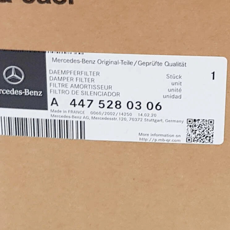 NEW MERCEDES-BENZ VITO W447 AIR INTAKE DAMPER FILTER A4475280306