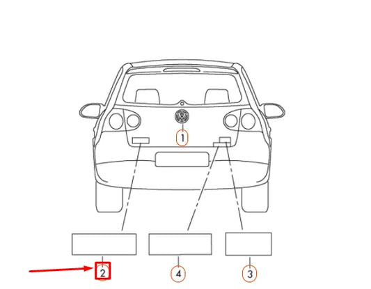 NEW VW GOLF MK6 REAR CHROME EMBLEM INSCRIPTION BADGE 5K0853687A739 ORIGINAL