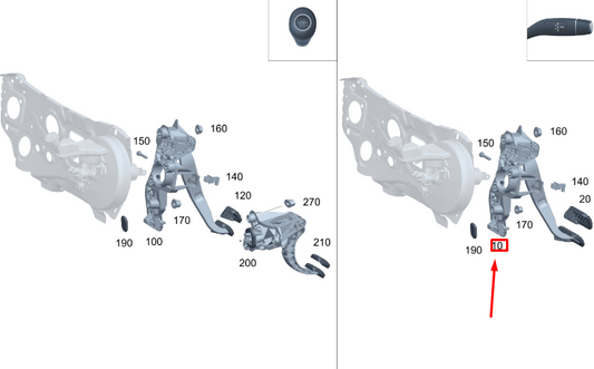 new mercedes-benz gla h247 amg brake pedal lhd a1772901000 original