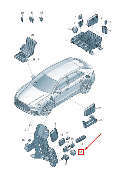 NEW AUDI Q8 4MN ENGINE RELAY 4H0951253E ORIGINAL