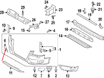 NEW AUDI A5 8T FRONT BUMPER TOW HOOK EYE COVER 8T0807241GRU 2013 ORIGINAL