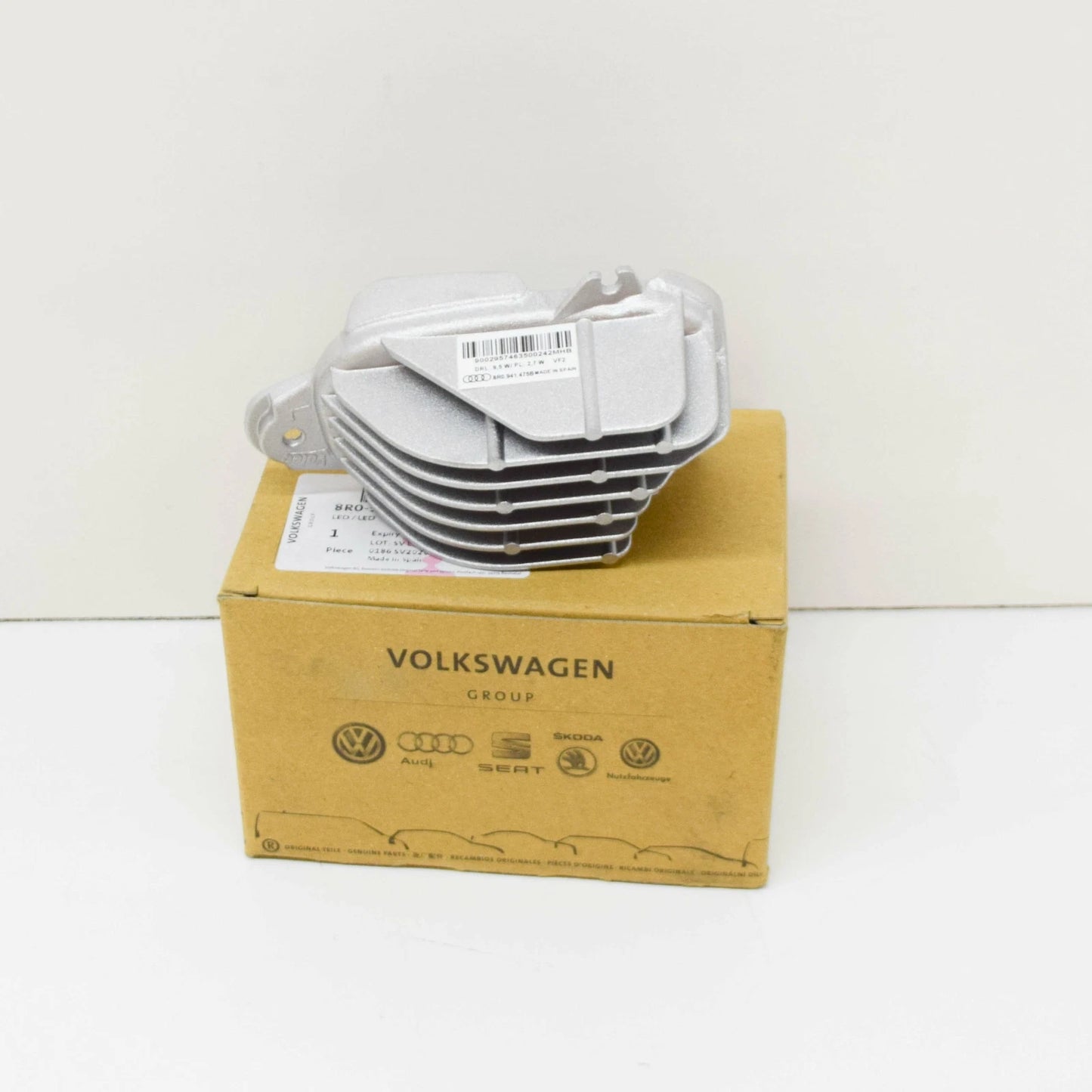 NEW AUDI Q5 8R FRONT LEFT LED LIGHT CONTROL WITH HEAT SINK 8R0941475B ORIGINAL