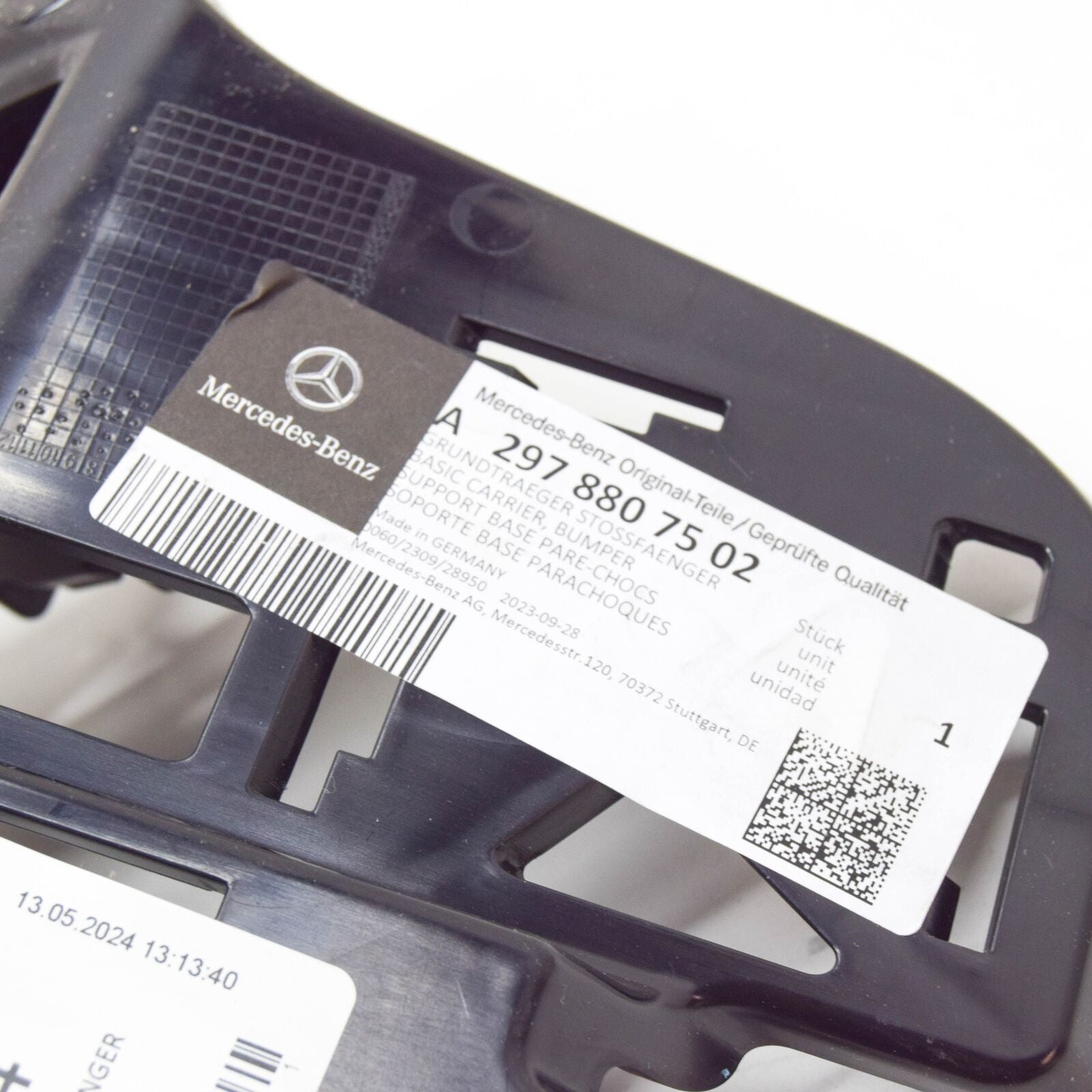 new mercedes-benz eqs v297 rear left warning sensor bracket a2978851304 original