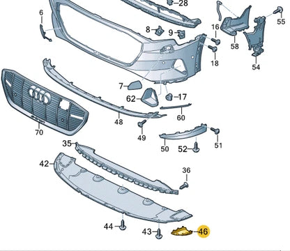 NEW AUDI E-TRON SPORTBACK GEA FRONT RIGHT AIR GUIDE 4KE8076069B9