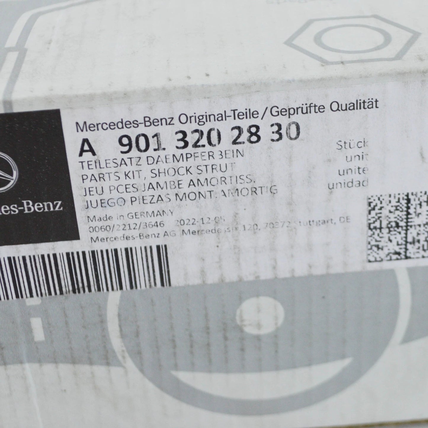 NEW MB SPRINTER W903 FRONT SHOCK STRUT MOUNT PARTS KIT A9013202830 ORIGINAL