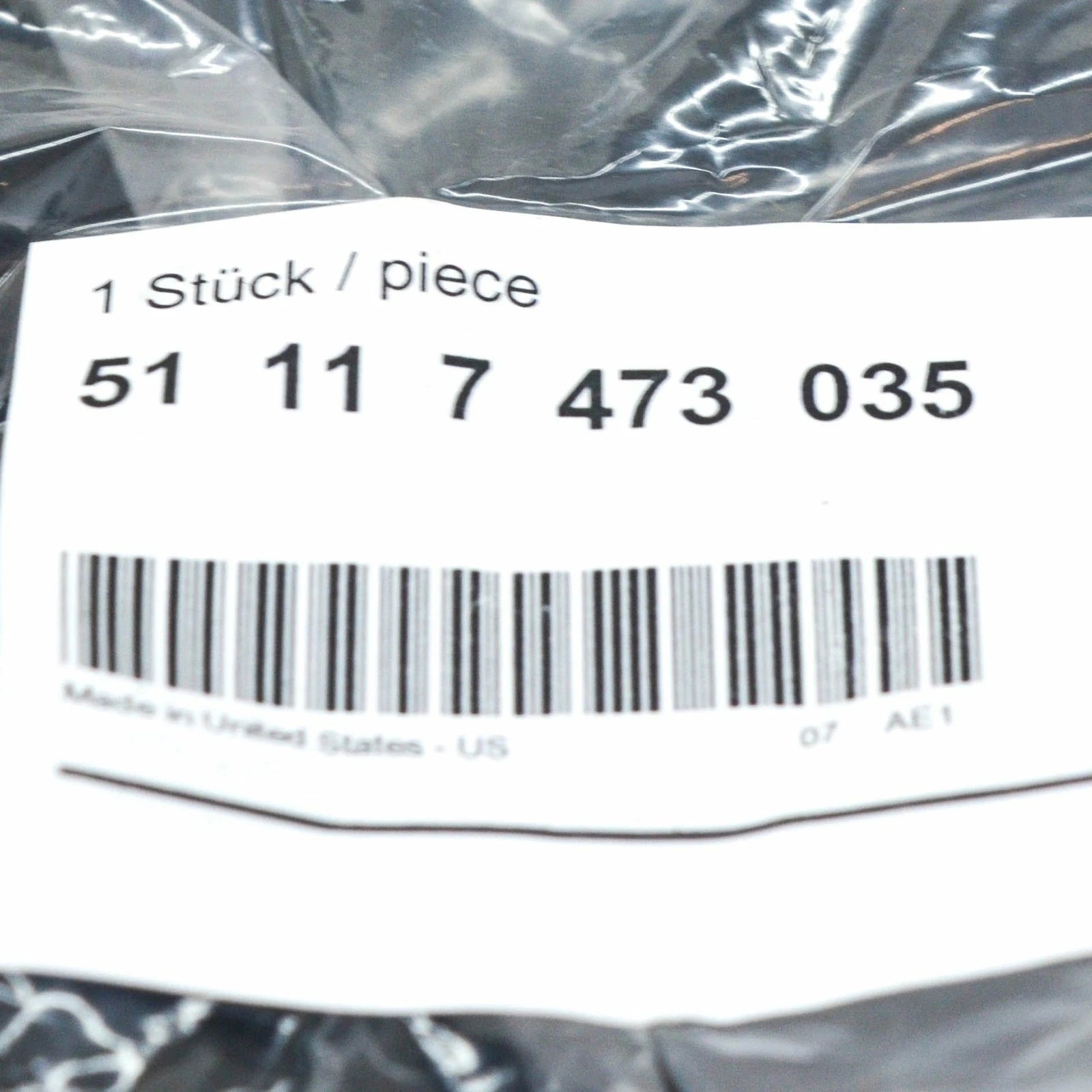 NEW BMW X7 G07 FRONT LEFT BUMPER SIDE CLOSED GRILLE LUXURY 51117473035 ORIGINAL