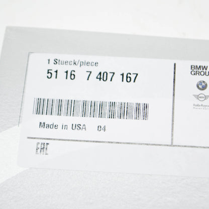 NEW BMW 5 G30 FRONT LEFT DOOR MIRROR GLASS LHD 51167407167 7407167 ORIGINAL