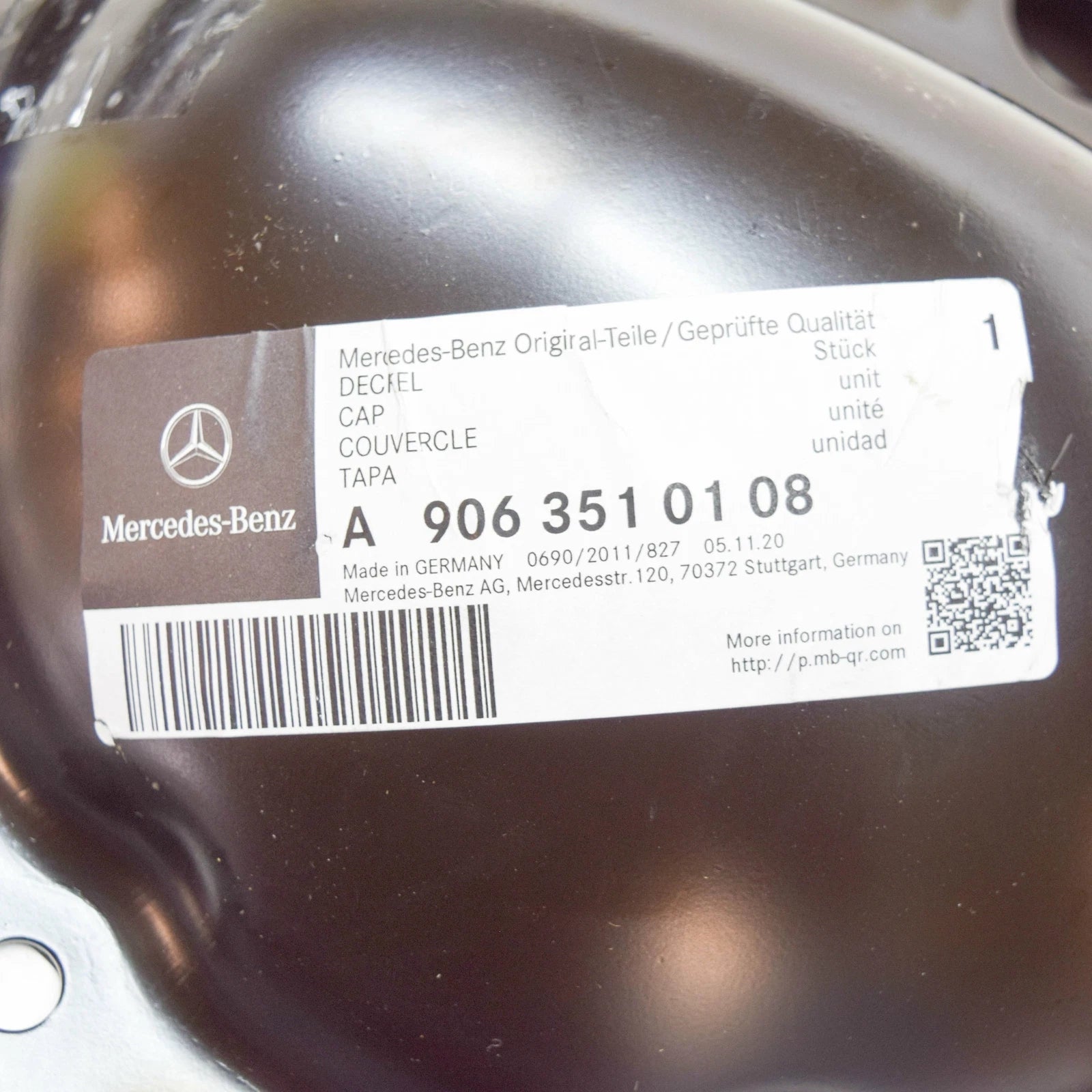 NEW MERCEDES-BENZ SPRINTER 906 REAR AXLE HOUSING CAP A9063510108 ORIGINAL