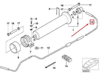 NEW BMW 7 E38 VACUUM PIPE 13321437012 1437012 ORIGINAL