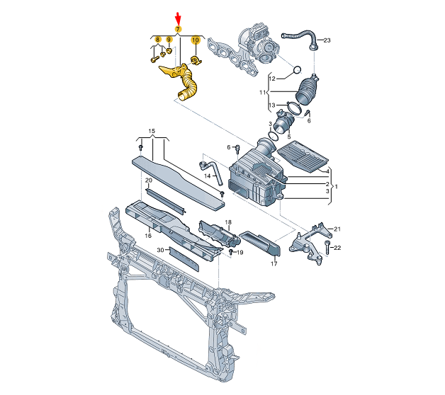 new cupra formentor intake manifold 5qf129565a original