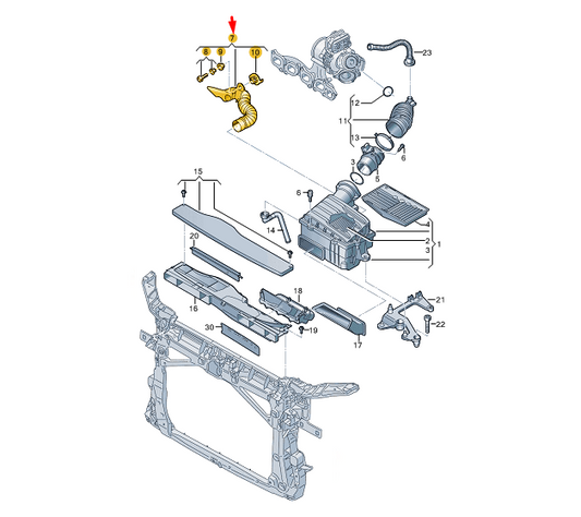 new cupra formentor intake manifold 5qf129565a original