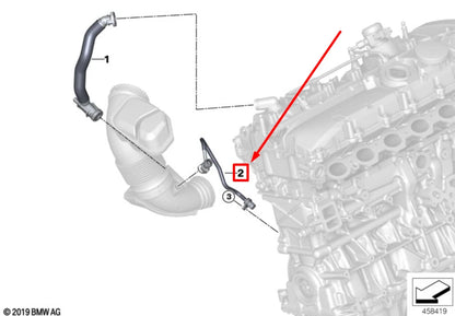 NEW BMW X5 G05 VENT PIPE 11157934559 7934559 ORIGINAL