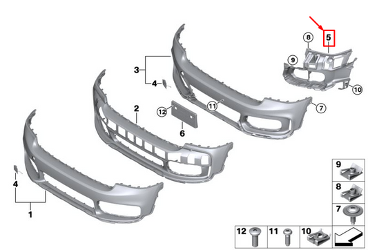 new mini countryman f60 front right headlight bracket mount 51117441792 original