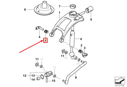 NEW BMW 3 E90 GEAR SHIFT ULTRA-OVAL BEARING SLEEVE 25117528407 ORIGINAL